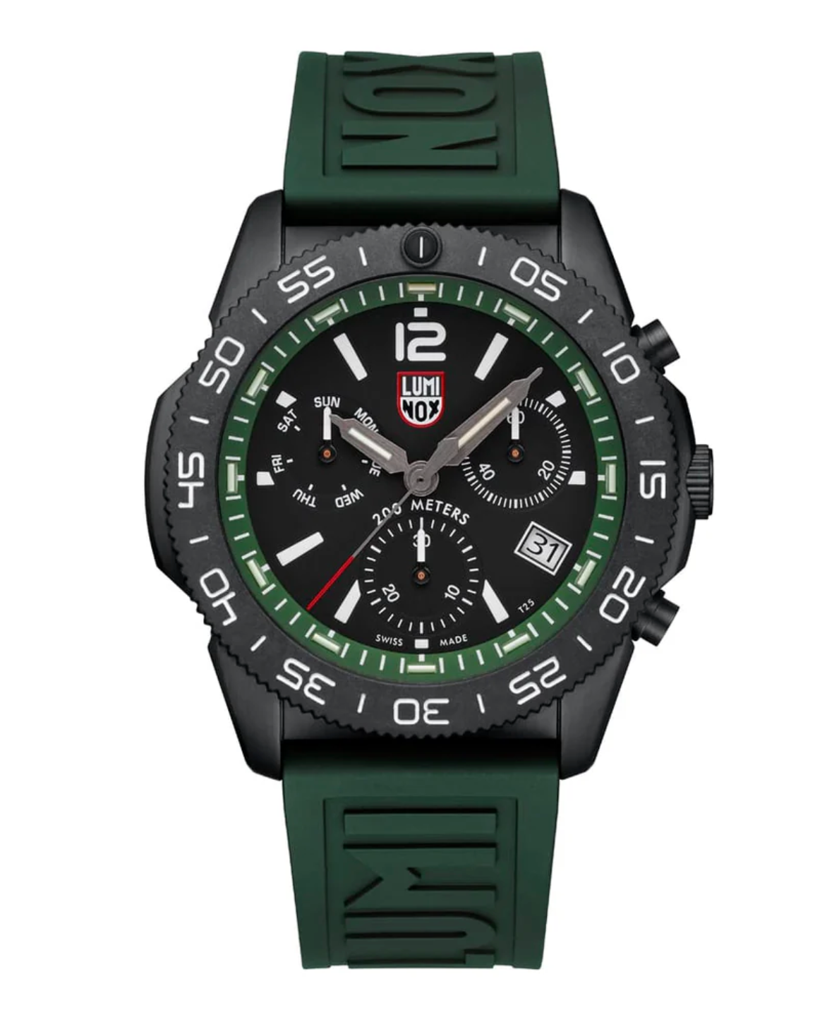 Luminox XS.3147 Pacific Diver Chronograph Forest Green 44mm Swiss Made Watch