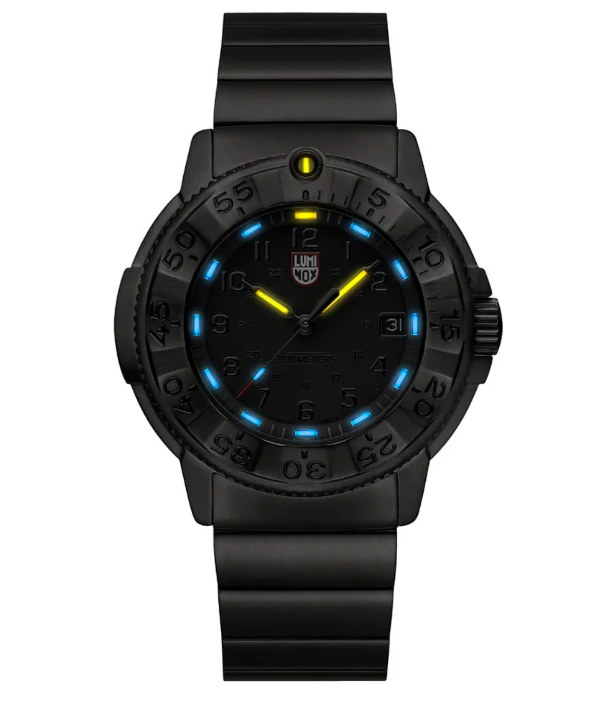 Luminox Navy SEAL Foundation XS.3228.NSF 43mm Sapphire Swiss Made Black Watch