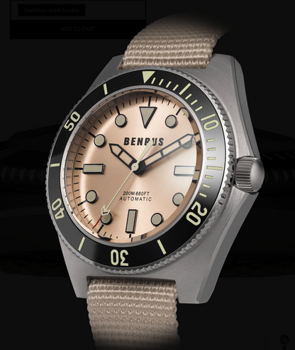 BENRUS Type 1 M1 Swiss Automatic ETA 2892 41.5mm Sapphire Crystal Military Watch