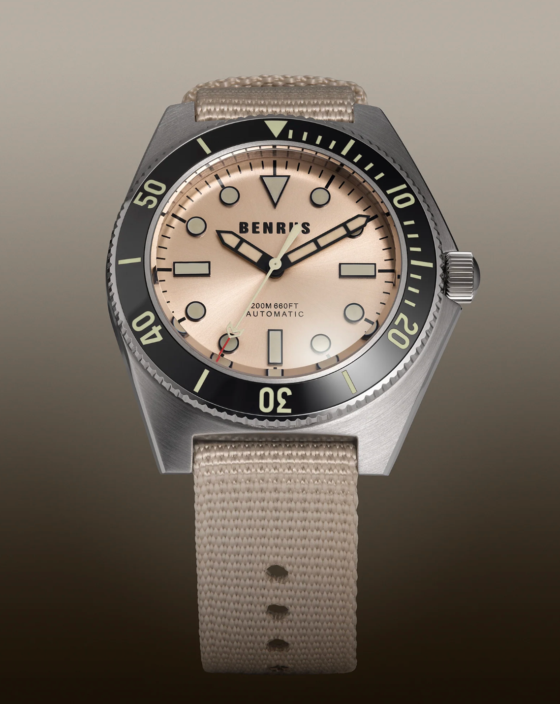 BENRUS Type 1 M1 Swiss Automatic ETA 2892 41.5mm Sapphire Crystal Military Watch