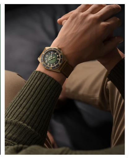 BENRUS TYPE 2 UJ 41.5mm Swiss Made Automatic Watch Bronze PVD ETA 2892 Sapphire Crystal
