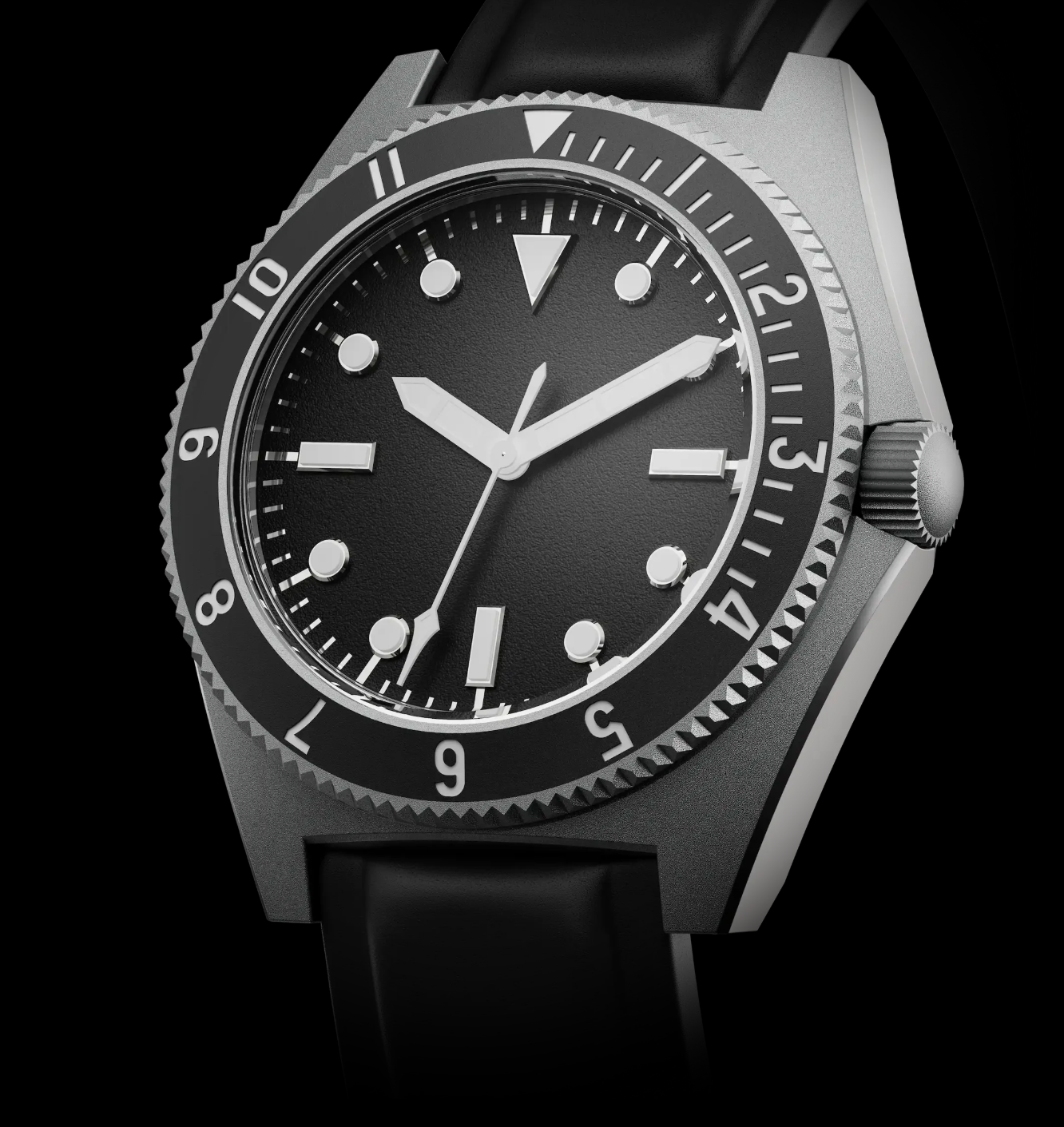 BENRUS Type 1 MIL SPEC 39.5mm Swiss Made Automatic Sapphire Crystal Men's Watch