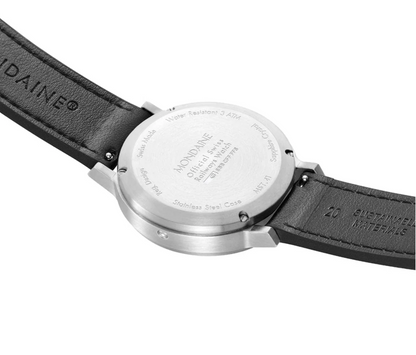 Mondaine Stop2Go Swiss Made 41mm Black Dial Sapphire Watch MST.41020.LBV.2SE