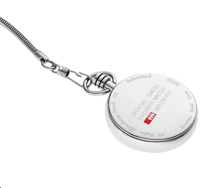 MONDAINE Pocket Watch 43mm Swiss Made Quartz Stainless Steel A660.30316.20SBB