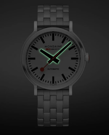 Mondaine Original Automatic Swiss Made Watch 41mm Sapphire Crystal MST.4161B.SJ