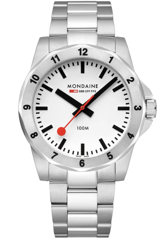 Mondaine Numeri 42 mm MSN.4211B.SK Men's Swiss Made Sapphire Crystal Watch