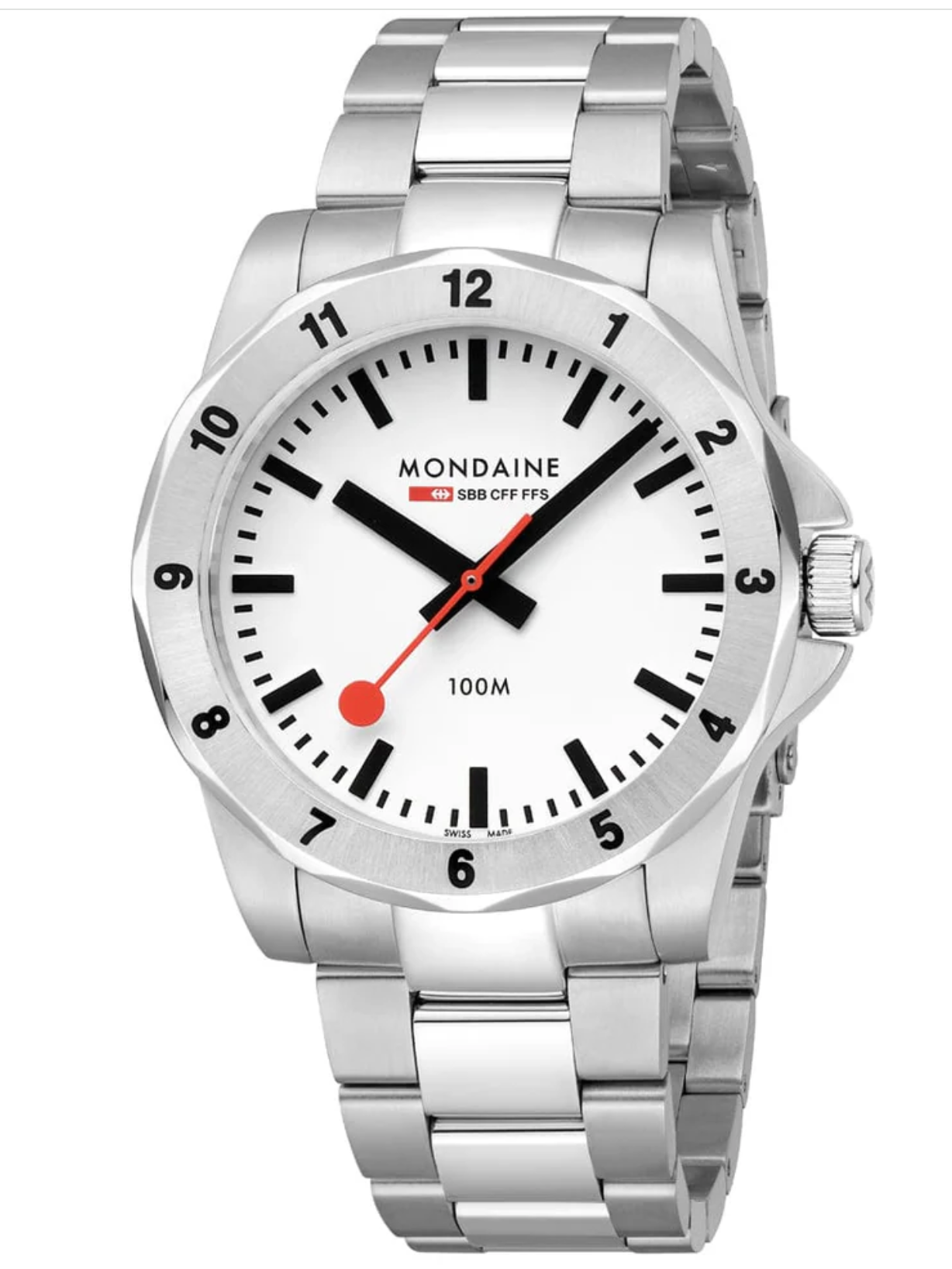Mondaine Numeri 42 mm MSN.4211B.SK Men's Swiss Made Sapphire Crystal Watch