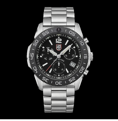Luminox XS.3142 Pacific Diver Chronograph Black Dial Swiss Made Watch 44mm