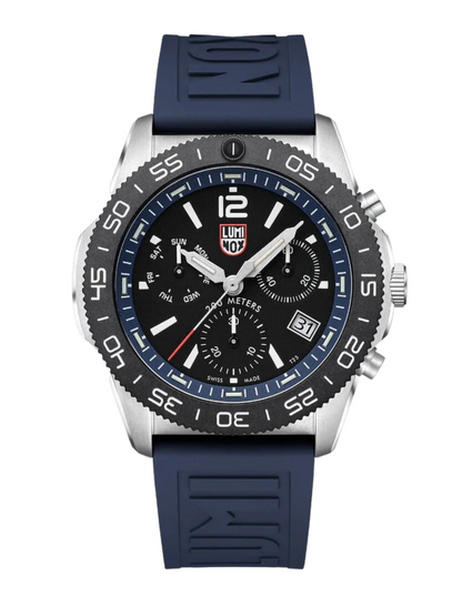 Luminox Pacific Diver XS.3143 Chrono 44mm Blue Rubber Sapphire Crystal Men's Watch