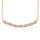 14K Rose Gold 1/8 Ct.Tw. Diamond Stackable Necklace