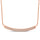 14K Rose Gold 1/6 Ct.Tw. Diamond Stackable Necklace