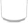 14K White Gold 1/6 Ct.Tw. Diamond Stackable Necklace