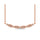 14K Rose Gold 1/10 Ct.Tw. Diamond Stackable Necklace