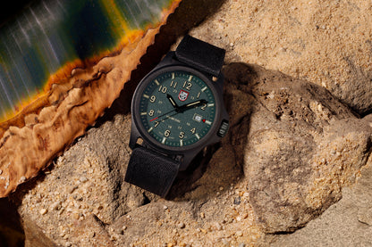Luminox Atacama Field 1977 Swiss Made Tactical Watch Green Dial, 45mm CARBONOX™ Case XL.1977